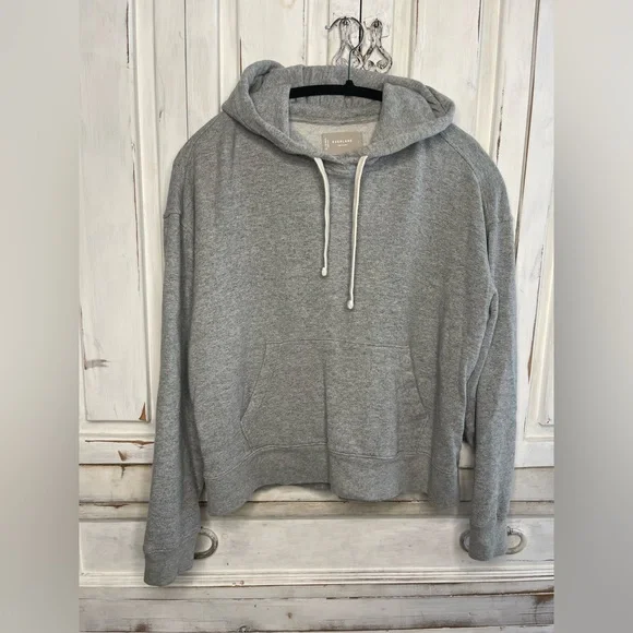 Everlane gray woman’s hoodie sweatshirt size Lrg - Picture 3 of 6